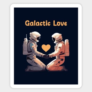 Galactic love - Astronauts in love Magnet